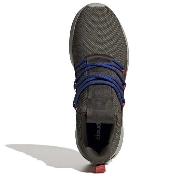 Adidas Lite Racer Adapt 5.0 Olive/Gray Cement Men's Slip-On Casual Fashion SHOES - Picture 4 of 5